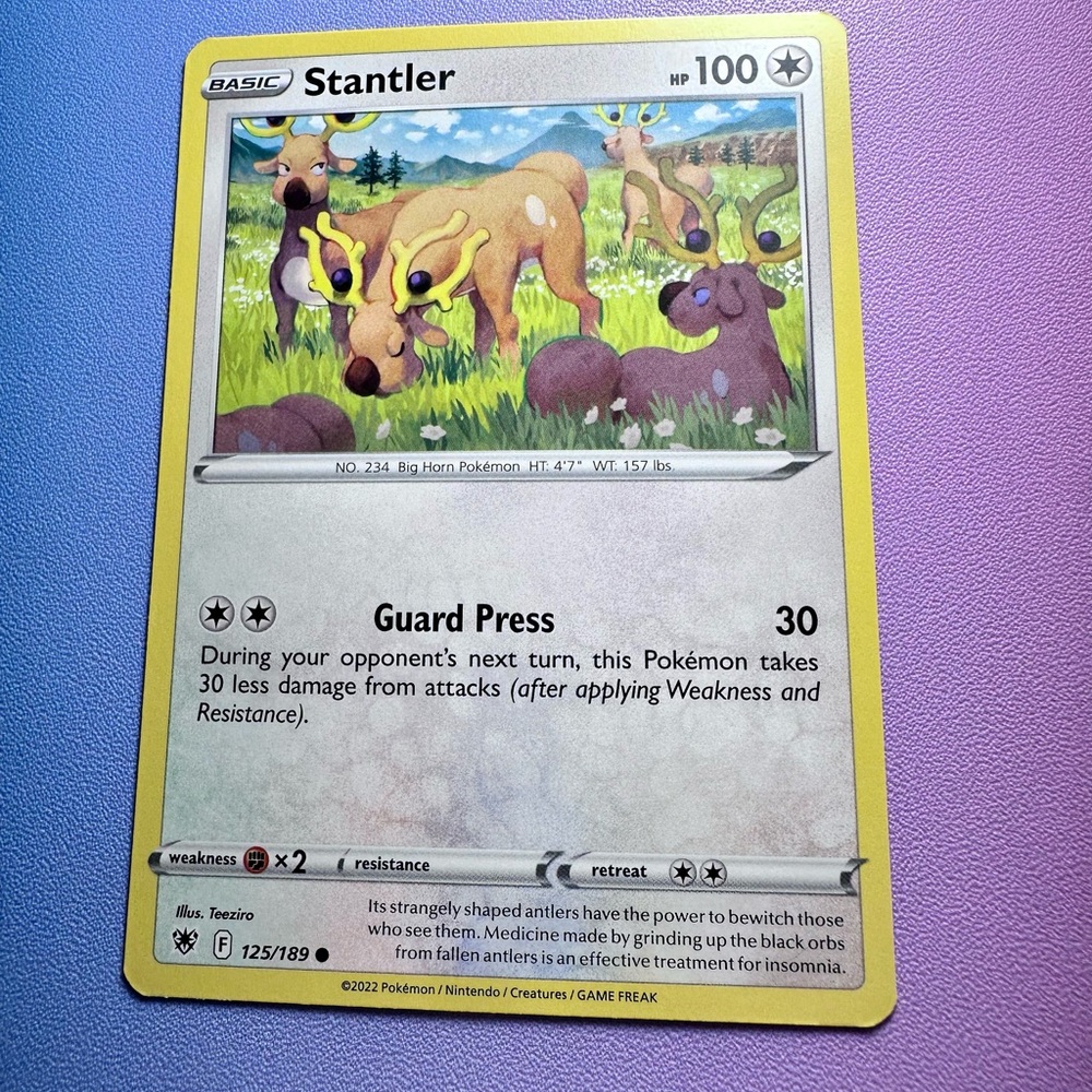 stantler - 125/189 (common) — pokemon: astral radiance